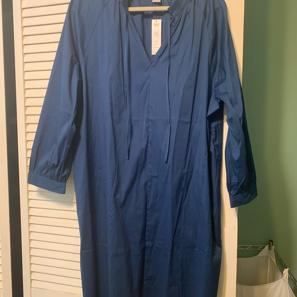 NWT Chico’s teal blue shirt dress